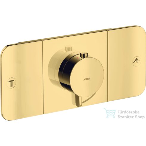 Hansgrohe AXOR ONE termosztátos falsík alatti kád /zuhany csaptelep,polírozott arany hatású 45712990