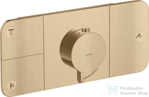 Hansgrohe AXOR ONE 3 utas termosztátos falsík alatti kád /zuhany csaptelep,szálcsiszolt bronz 45713140