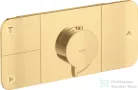 Hansgrohe AXOR ONE 3 utas termosztátos falsík alatti kád /zuhany csaptelep,szálcsiszolt arany hatású 45713250