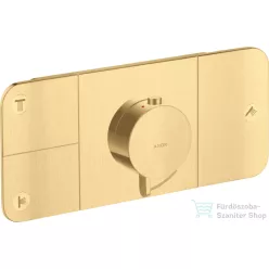   Hansgrohe AXOR ONE 3 utas termosztátos falsík alatti kád /zuhany csaptelep,szálcsiszolt arany hatású 45713250