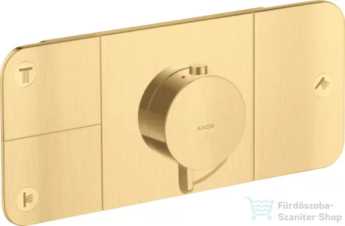 Hansgrohe AXOR ONE 3 utas termosztátos falsík alatti kád /zuhany csaptelep,szálcsiszolt arany hatású 45713250