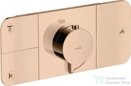 Hansgrohe AXOR ONE 3 utas termosztátos falsík alatti kád /zuhany csaptelep,polírozott vörös arany hatású 45713300