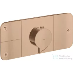   Hansgrohe AXOR ONE 3 utas termosztátos falsík alatti kád /zuhany csaptelep,szálcsiszolt vörös arany hatású 45713310