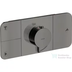   Hansgrohe AXOR ONE 3 utas termosztátos falsík alatti kád /zuhany csaptelep,polírozott fekete króm 45713330