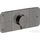 Hansgrohe AXOR ONE 3 utas termosztátos falsík alatti kád /zuhany csaptelep,polírozott fekete króm 45713330