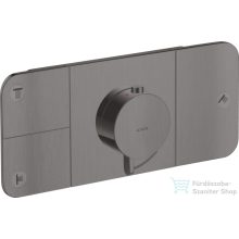   Hansgrohe AXOR ONE 3 utas termosztátos falsík alatti kád /zuhany csaptelep,szálcsiszolt fekete króm 45713340