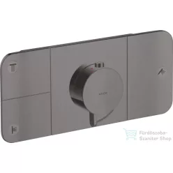   Hansgrohe AXOR ONE 3 utas termosztátos falsík alatti kád /zuhany csaptelep,szálcsiszolt fekete króm 45713340