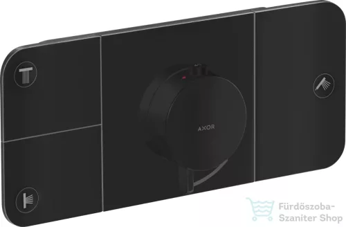 Hansgrohe AXOR ONE 3 utas termosztátos falsík alatti kád /zuhany csaptelep, matt fekete 45713670