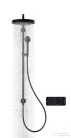 Hansgrohe AXOR ONE 3 utas termosztátos falsík alatti kád /zuhany csaptelep, matt fekete 45713670