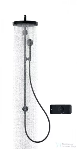Hansgrohe AXOR ONE 3 utas termosztátos falsík alatti kád /zuhany csaptelep, matt fekete 45713670