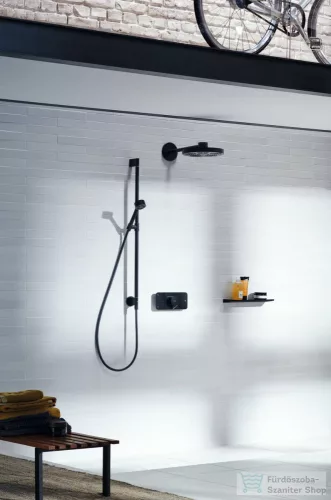 Hansgrohe AXOR ONE 3 utas termosztátos falsík alatti kád /zuhany csaptelep, matt fekete 45713670