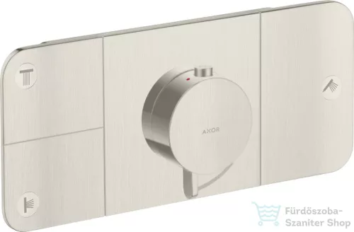 Hansgrohe AXOR ONE 3 utas termosztátos falsík alatti kád /zuhany csaptelep,rozsdamentes acél hatású 45713800