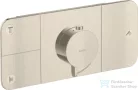 Hansgrohe AXOR ONE 3 utas termosztátos falsík alatti kád /zuhany csaptelep,szálcsiszolt nikkel 45713820