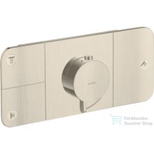   Hansgrohe AXOR ONE 3 utas termosztátos falsík alatti kád /zuhany csaptelep,szálcsiszolt nikkel 45713820