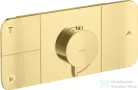 Hansgrohe AXOR ONE 3 utas termosztátos falsík alatti kád /zuhany csaptelep,szálcsiszolt sárgaréz hatású 45713950