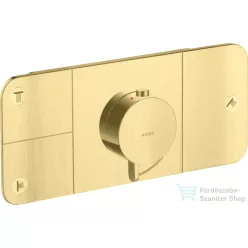   Hansgrohe AXOR ONE 3 utas termosztátos falsík alatti kád /zuhany csaptelep,szálcsiszolt sárgaréz hatású 45713950