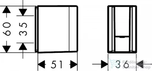 Hansgrohe AXOR ONE zuhanytartó,rozsdamentes acél hatású 45721800