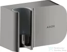 Hansgrohe AXOR ONE Porter zuhanytartó gégecső csatlakozóval,polírozott fekete króm 45723330
