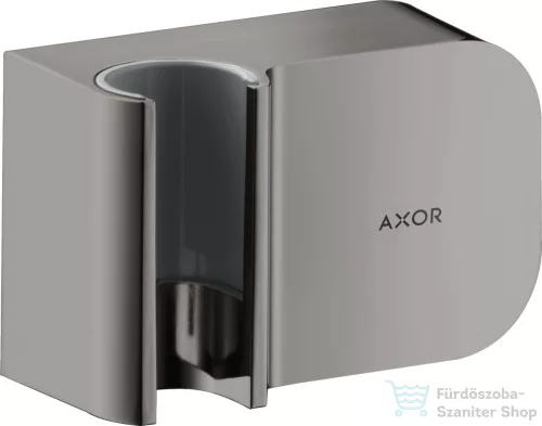 Hansgrohe AXOR ONE Porter zuhanytartó gégecső csatlakozóval,polírozott fekete króm 45723330