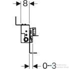 Geberit Kombifix beépítőkészlet falsík alatti összefolyóval,65-90 mm esztichmagassághoz,457.536.00.1