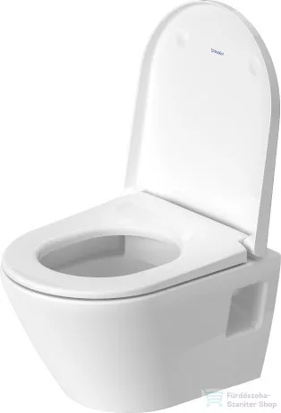 Duravit D-NEO Compact perem nélküli függesztett wc szett lecsapódásgátlós ülőkével, fehér 45870900A1