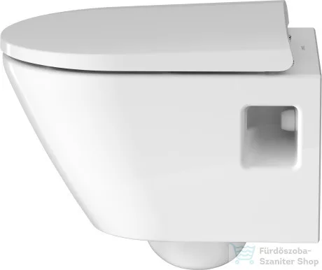 Duravit D-NEO Compact perem nélküli függesztett wc szett lecsapódásgátlós ülőkével, fehér 45870900A1