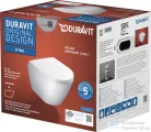 Duravit D-NEO Compact perem nélküli függesztett wc szett lecsapódásgátlós ülőkével, fehér 45880900A1