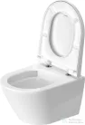 Duravit D-NEO Compact perem nélküli függesztett wc szett lecsapódásgátlós ülőkével, fehér 45880900A1