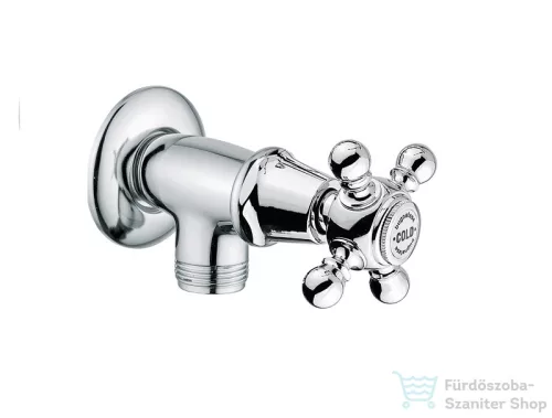 Bugnatese REVIVAL sarokszelep 1/2"-1/2" csatlakozással,króm 458CR