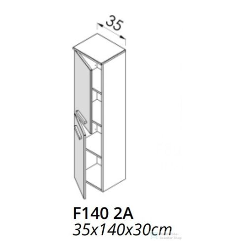 TBoss Finix F140 2 ajtós kiegészítő szekrény, jobbos nyitással 45923060229