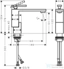 Hansgrohe AXOR EDGE 130 Diamond Cut mosdócsaptelep, klik-klak leeresztővel, polírozott vörös arany hatású 46011300