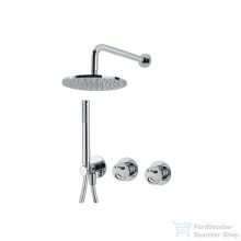   Bugnatese MILLENOVECINQUANTA falsík alatti zuhanyrendszer 22,5 cm-es esőztetővel,belső egységgel,zuhanyszettel,króm 4601HCR