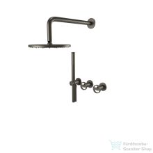   Bugnatese MILLENOVECINQUANTA falsík alatti zuhanyrendszer 22,5 cm-es esőztetővel,belső egységgel,zuhanyszettel,grafit 4601HGF