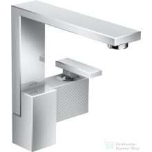   Hansgrohe AXOR EDGE 190 Diamond Cut magasított mosdócsaptelep klik-klak leeresztővel, króm 46021000