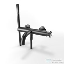   Bugnatese MILLENOVECINQUANTA kádcsaptelep, zuhanyszettel, fekete színben 4602NE