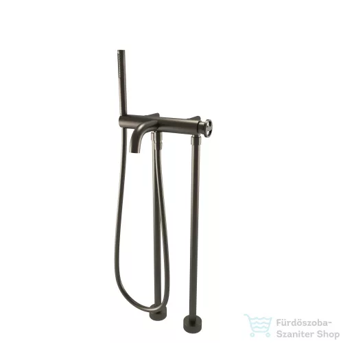 Bugnatese MILLENOVECINQUANTA szabadonálló kádcsaptelep, zuhanyszettel, szálcsiszolt nikkel színben 4602PGF