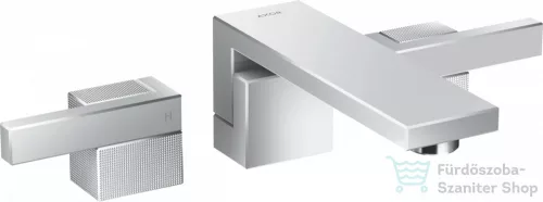 Hansgrohe AXOR EDGE Diamond Cut falsík alatti mosdócsaptelep 19 cm-es kifolyóval,klik-klak leeresztővel, króm 46061000