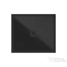   Sapho GSI EXTRA FLAT zuhanytálca, ExtraGlaze, 80x70x2cm, matt fekete (46080726)