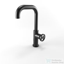   Bugnatese MILLENOVECINQUANTA magasított mosdó csaptelep leeresztő nélkül,matt fekete 4613SNE