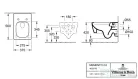 Villeroy & Boch Memento 2.0 Rimless fali wc CeramicPlus bevonattal 4633 R0 R1 ( 4633R0R1 )