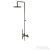 Bugnatese MILLENOVECINQUANTA zuhanyrendszer kádtöltővel,20 cm-es esőztetővel,zuhanyszettel,grafit 4642CGF