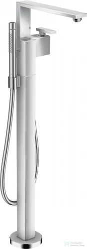 Hansgrohe AXOR EDGE Diamond Cut szabadonálló kádtöltő csaptelep zuhanyszettel, króm 46441000