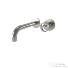   Bugnatese MILLENOVECINQUANTA Fal alatti mosdócsaptelep, leeresztő nélkül,  19 cm kifolyóval, szálcsiszolt nikkel 4645NS