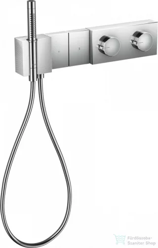 Hansgrohe AXOR EDGE Select Diamond Cut 2 utas termosztátos falsík alatti kád /zuhany csaptelep zuhanyszettel, króm 46701000