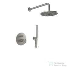   Bugnatese MILLENOVECINQUANTA falsík alatti zuhanyrendszer 22,5 cm-es esőztetővel,belső egységgel,zuhanyszettel,szálcsiszolt nikkel 4674NS