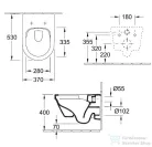 Villeroy & Boch Architectura Rimless fali wc Kombipack Soft close ülőkével 4694 HR 01 ( 4694HR01 )