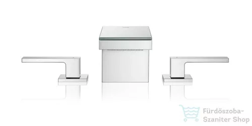 Hansgrohe AXOR MyEdition 3-lyukú mosdó csaptelep 70, leeresztő nélkül, króm 47050000