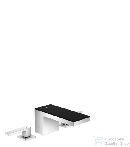 Hansgrohe AXOR MyEdition 3-lyukú mosdó csaptelep 70, leeresztő nélkül, fekete/króm 47050600