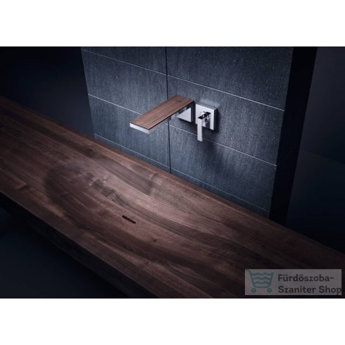 Hansgrohe AXOR MYEDITION falsík alatti mosdócsaptelep 221 mm-es kifolyóval,fedőlap nélkül,nem zárható leeresztővel, króm 47062000