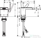 Hansgrohe AX MyEdition bidécsaptelep, króm 47210000
